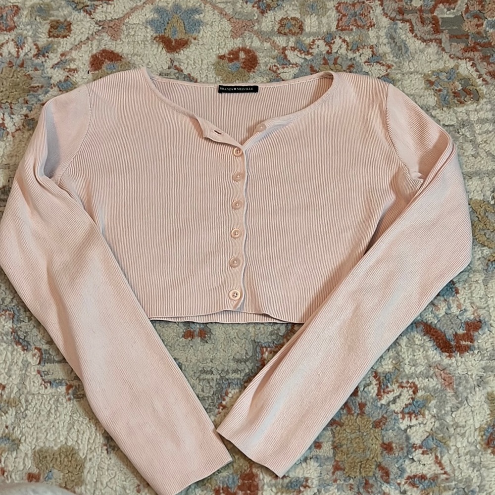 Brandy Melville cropped long sleeve sweater